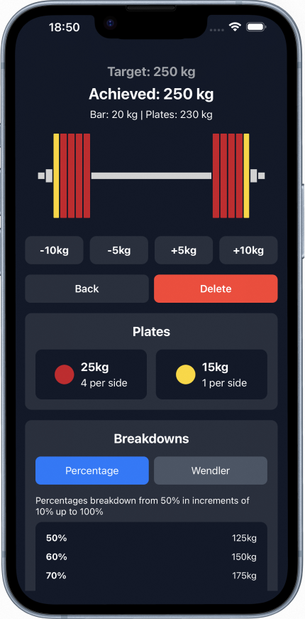 Main Calculator Interface Screenshot